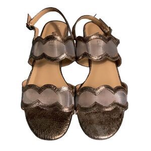 VANELi Hesper Sandal Platino Gesa Slingback Leather Mesh Sandals Size 8M